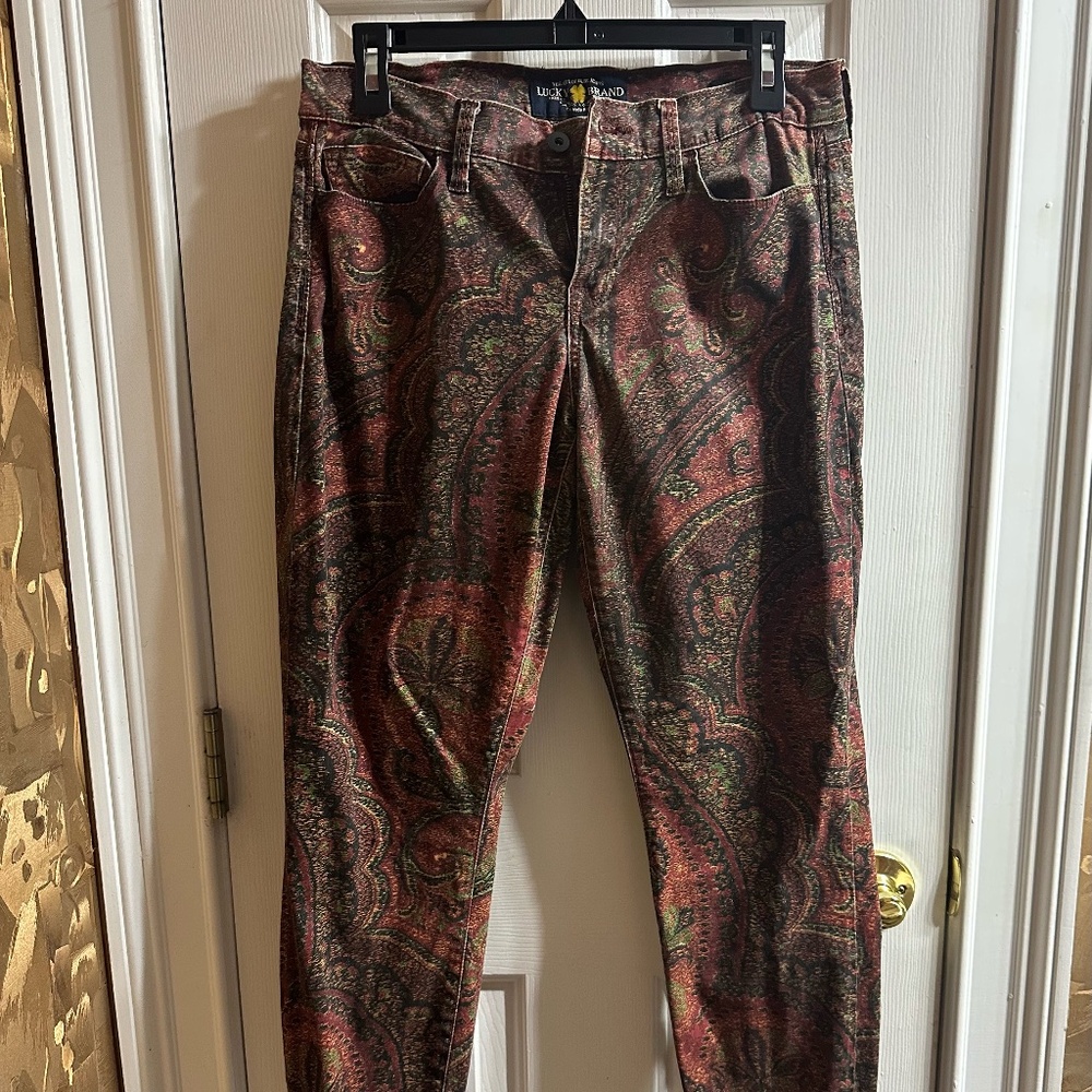 Lucky Brand Sofia Skinny Jean (Paisley Print)
